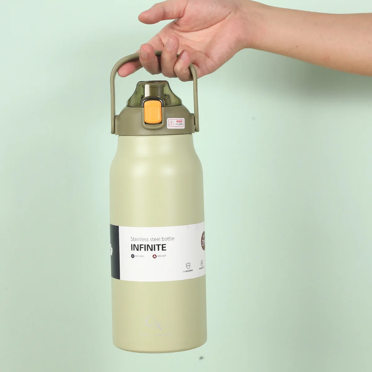 1700ML Large Capacity Thermo Bottle Outdoor Mug Stainless Steel Thermos Water Bottle Cold And Hot Tumbler Portable Vaccum Flask