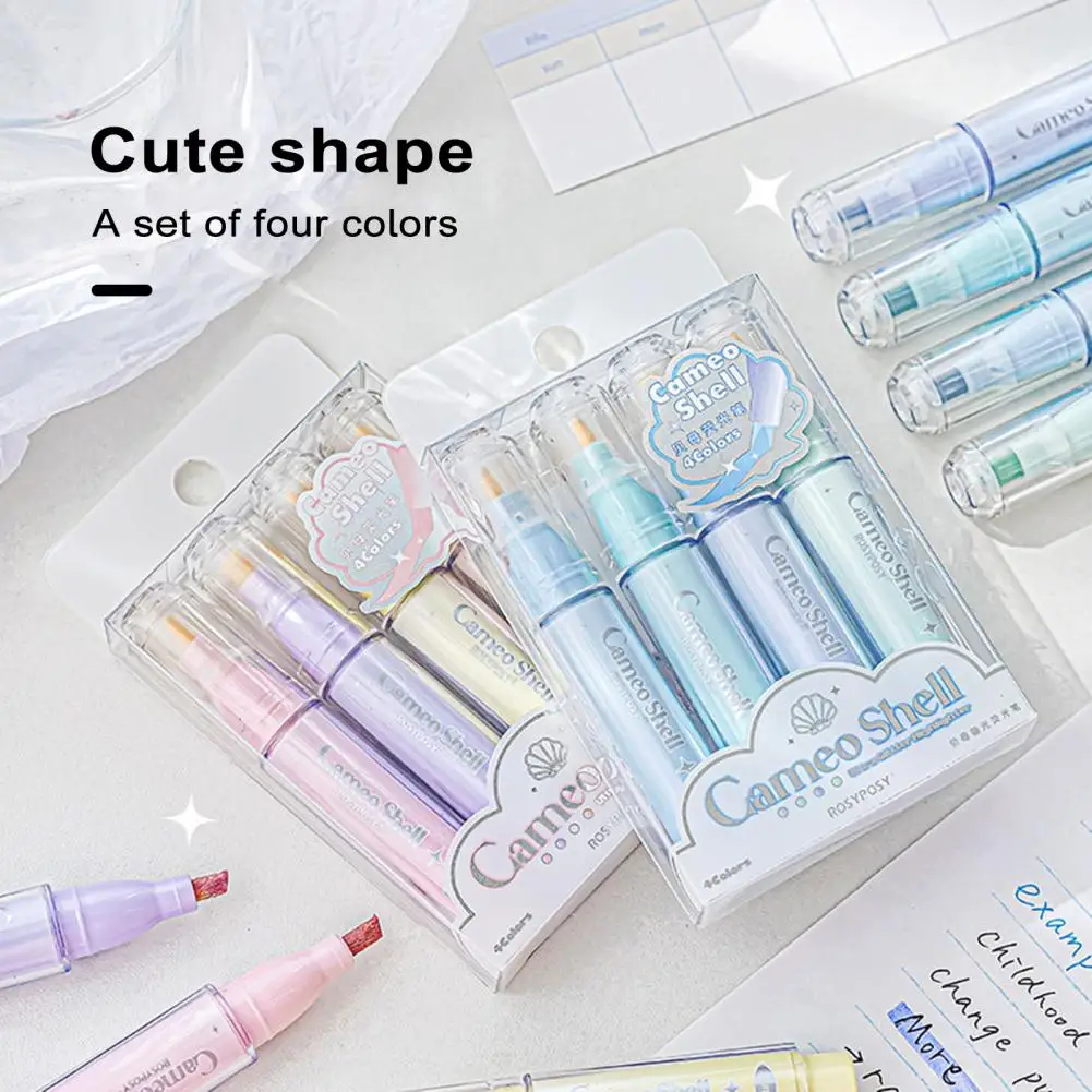 

Glitter Highlighter Pen Highlighter Pen for School Office Use Durable Macaron Color Highlighter Pens Stationery for Students