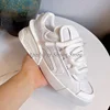 Unisex Round Toe Genuine Leather Sneakers Mixed Colors Mens Flat Breathable Lace Up Casual Shoes Spring Male Sneakers 35-46 3