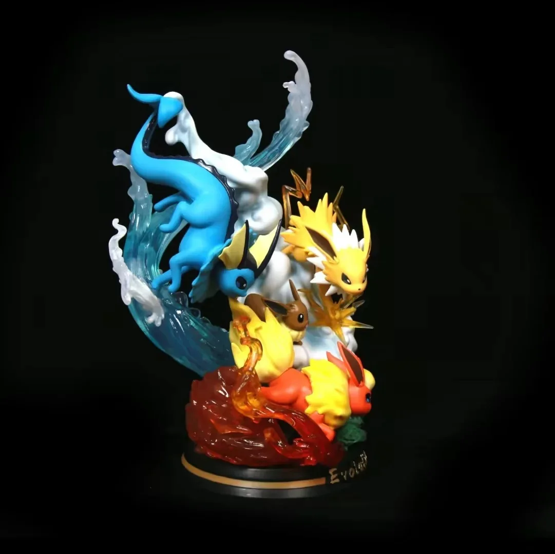 Pokemon Evolução Eevee Vaporeon Jolteon Flareon Acender