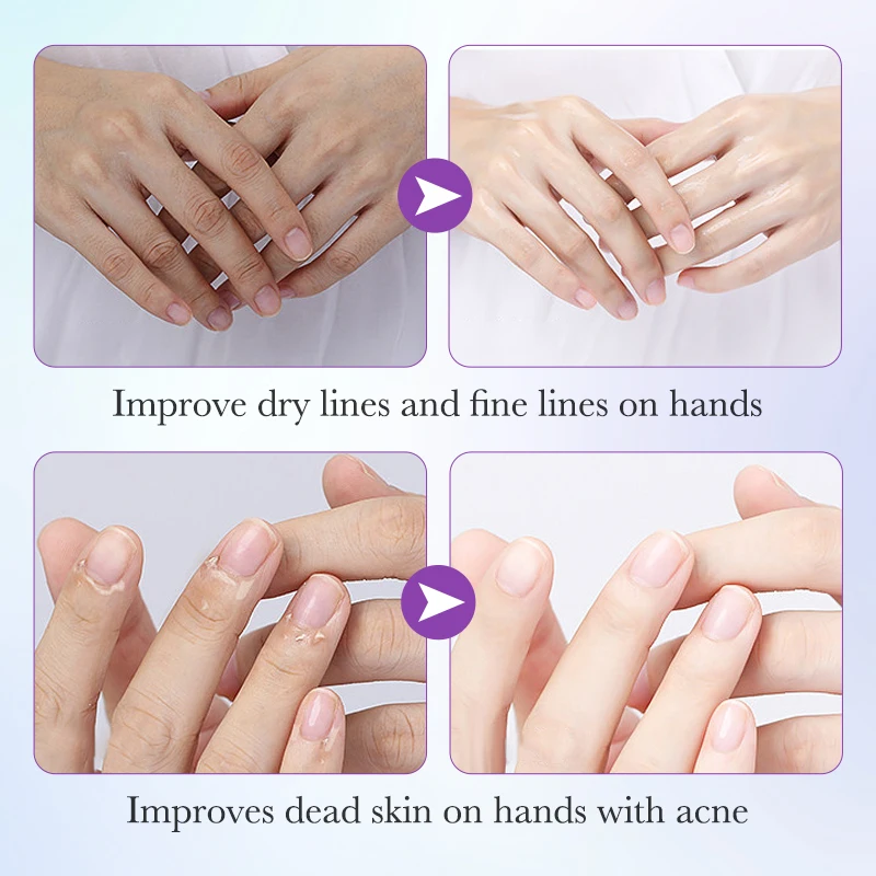 SADOER Lavender Moisturizing Hand Mask Whitening Nourishing Anti-aging Hydrating Hand Gloves for Hands Skin Care Products
