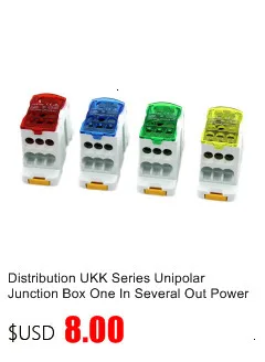 Description Picture 2 of item5PCS Wire Connector Electric Universal Quick Conductor Splitter Push-in LED Cable Terminal Blocks Mountable Rail Junction Box