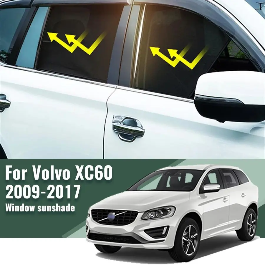 

Автомобильный солнцезащитный козырек для Volvo XC60 2009-2017, магнитная занавеска на лобовое стекло, занавеска на заднее стекло для детей, солнцезащитный козырек