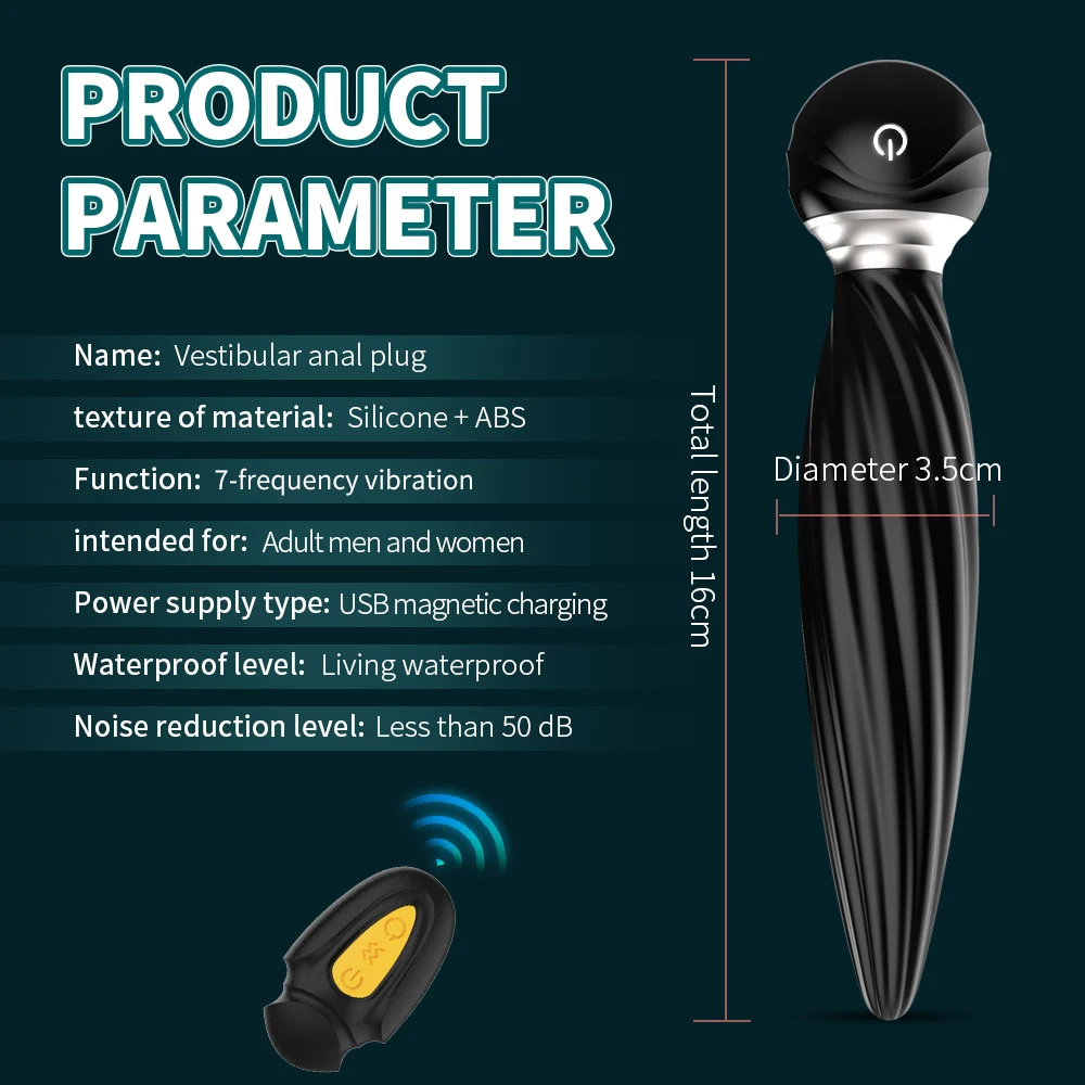 Anal Plug Prostate Massager Remote Control Dildo Butt Plug Masturbator Vibrators Sex Toys For Men Man Couple Stimulator_voghion.com