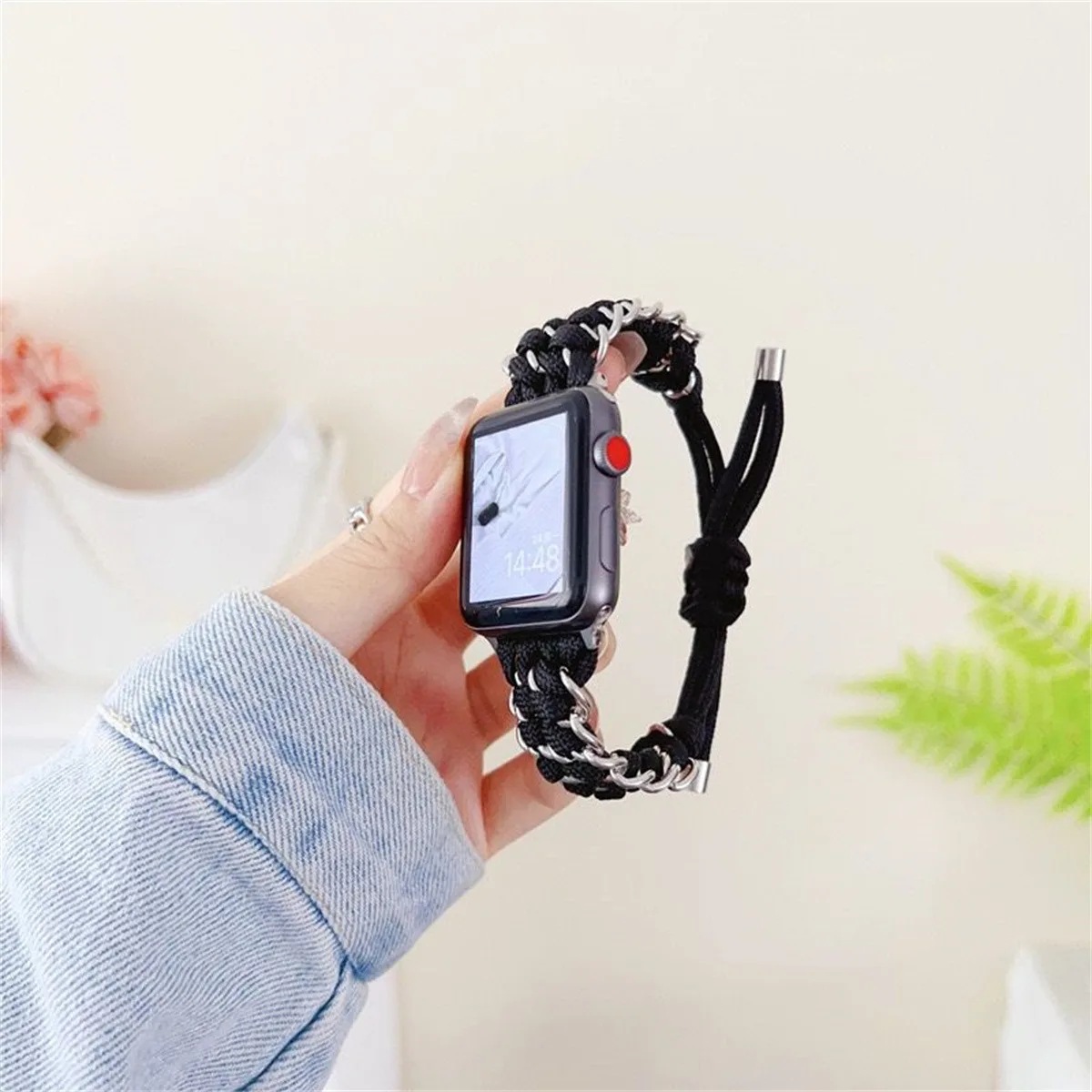 Cinturino per orologio in acciaio inossidabile per gioielli per iWatch serie 10/9/8/7/6/5 cinturino per orologio da polso alla moda 42/44/45/46/49 mm 38/40/41 mm_voghion.com