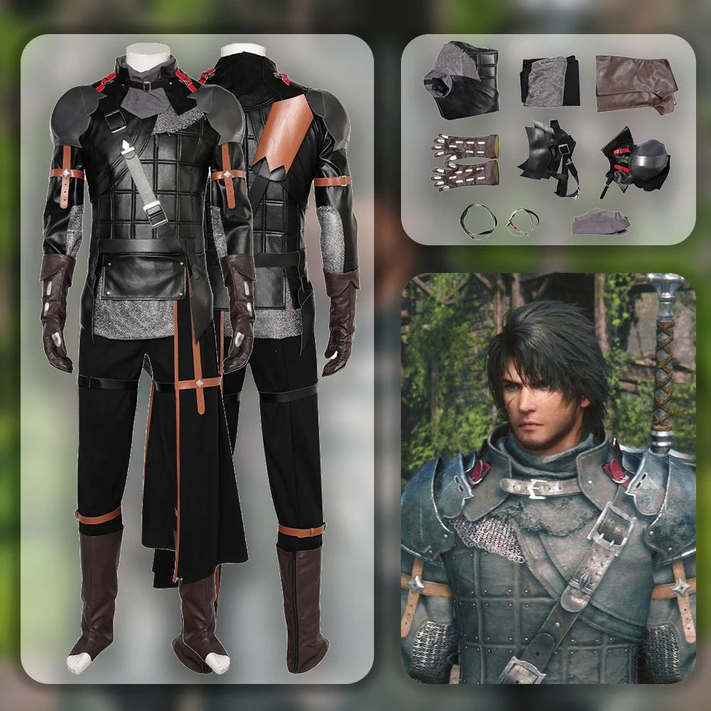 

Game Final Fantasy Cos Clive Rosfield Cosplay Costume Outfits Fight Uniform Accessories Halloween Carnival Suit For Men Roleplay