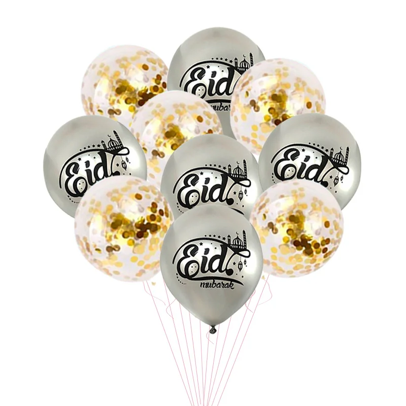 Eid Mubarak Latex Balloon Ramadan Decorations For Home Air Globos Islamic Muslim Party 2024 Ramadan Kareem baloon Gifts Eid images - 6
