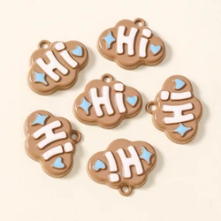 Set of 10 Cute and Quirky Hi Charms for Handmade Jewelry Accessories (Style 5)