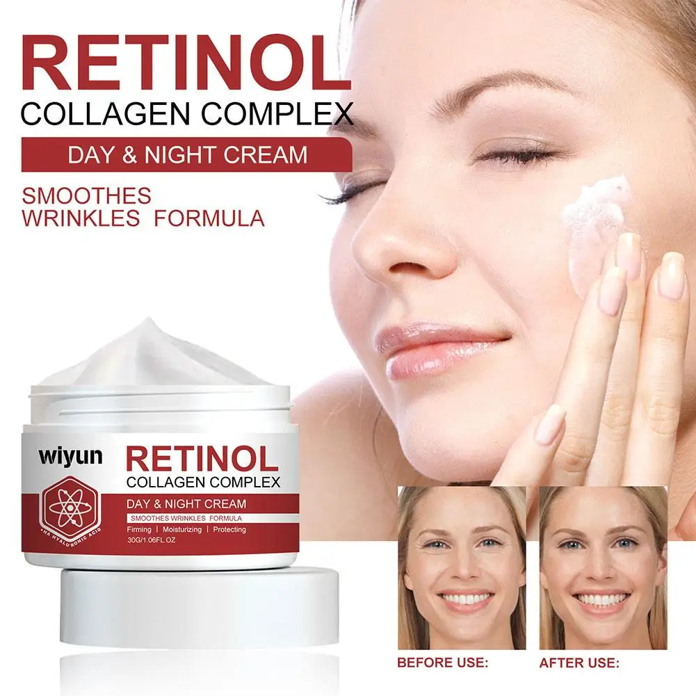 30g New Retinols Whitening Face Moisturizer Moisturizing Aging Retinols Cream Moisturizing Anti-Wrinkle Smooth Pores Shrink A0E8
