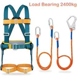High-altitude Work Safety Harness Wear-resistant Safety Belt Rope Hook Outdoor Rock Climbing Construction Protective Equipment