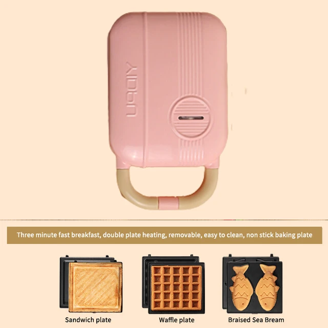 Panificadora Maquina De Fazer Pão Mini Waffle Maker Household Bread Maker  Pancake Baking Cake Sandwich Breakfast Machine - AliExpress