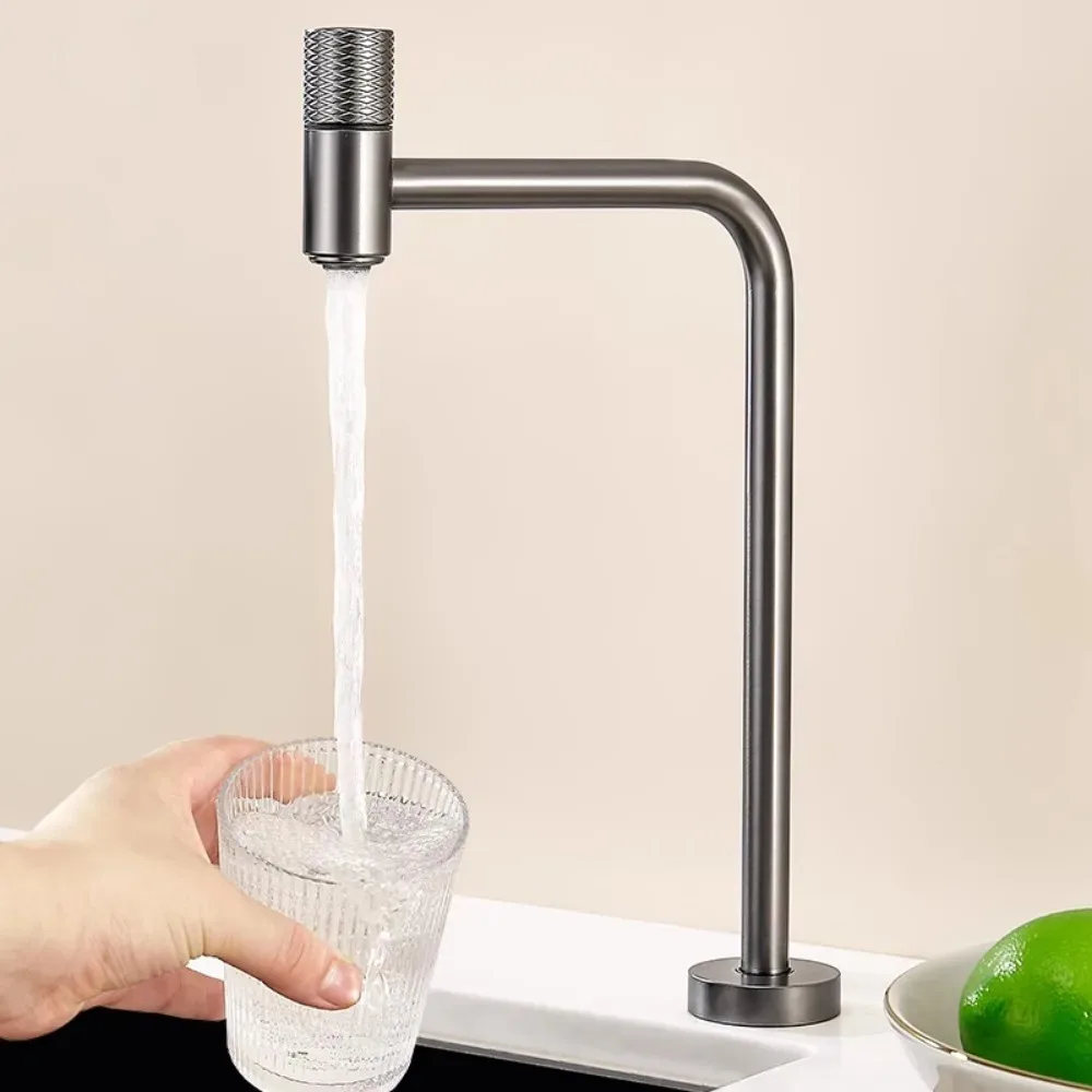 ก๊อกน้ําเครื่องกรองน้ํา 304 สแตนเลส 2 จุด 3 จุดอินเทอร์เฟซก๊อกน้ําอ่างล้างจานเย็นเดี่ยวดื่มโดยตรง 1