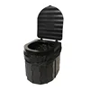Engraved Logo Outdoor Portable Toilet Camping Folding Toilet Portable Camping Travel Toilet 6