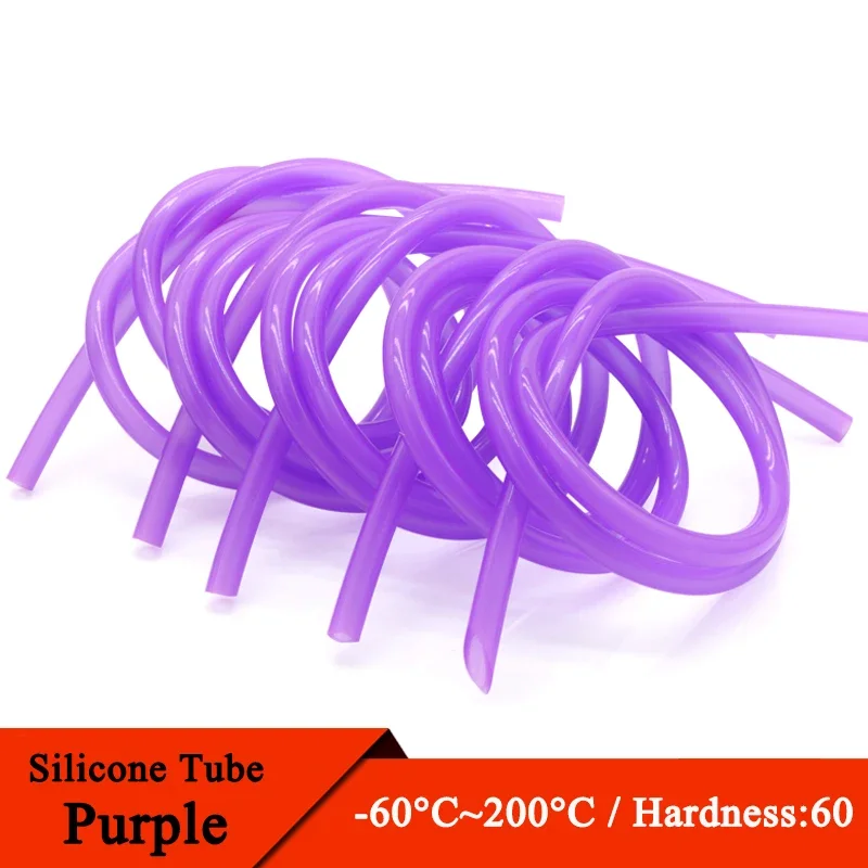 1/5/10M Food Grade Purple Silicone Rubber Hose 2x4mm 3x5mm 4x6mm 4x7mm 5x7mm 6x8mm Flexible Nontoxic Silicone Tube 1 5 10m food grade clear red silicone rubber hose 3x5mm 4x6mm 5x7mm 6x8mm 10x14mm flexible nontoxic silicone tube