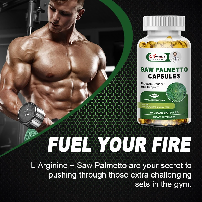 Alliwise Men's L Arginine L Citrulline Supplements Nitric Energy Improves Performance For Optimal Pump Growth And Endurance