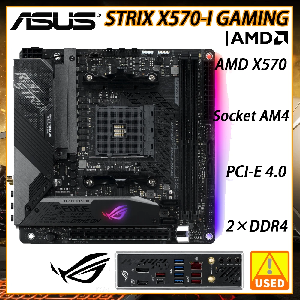 Asus ROG STRIX X570 I GAMING X570 Motherboard AM4 for Ryzen 5 5600X