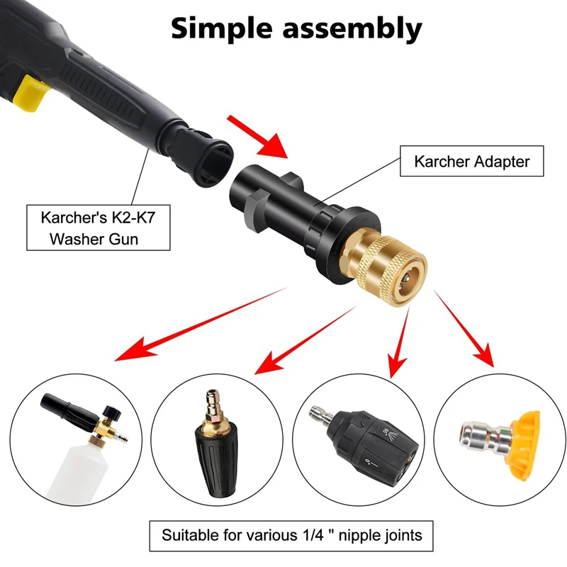 Conector De La Manguera Conector De Manguera Conector Rápido M22x14mm - Foto 8