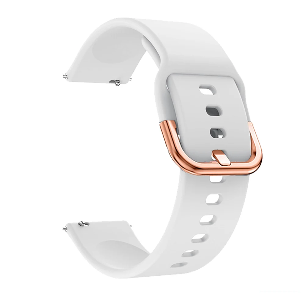 Soft Silicone Sports Watch Band, 20mm Strap, 42mm Bracelet
