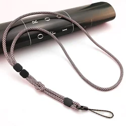 Vibrant Handwoven Adjustable Dual - Use Phone Lanyard Strap - Viscose / Nylon (Pink)