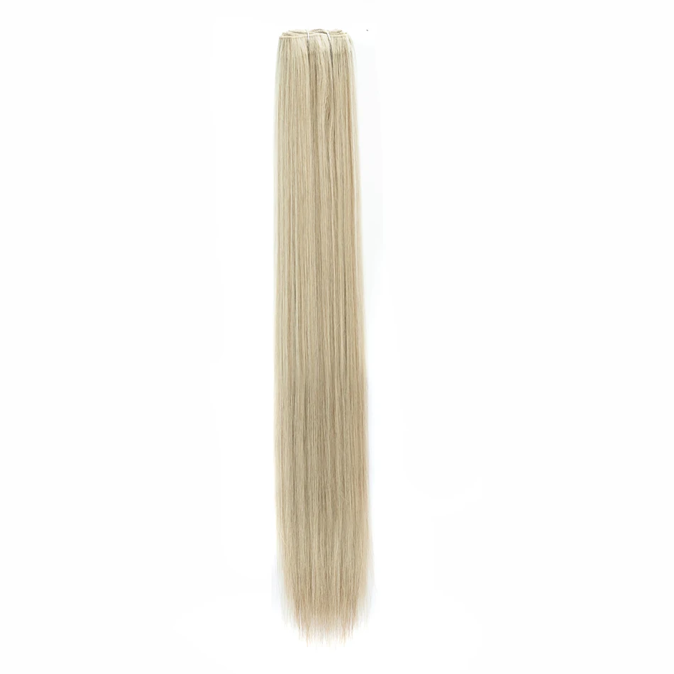 90cm Straight Hair Bundles 36 inches 200 Grams Synthetic Hair Weaving Piano Blonde #613 High Temperature Fiber Hair Extension 5