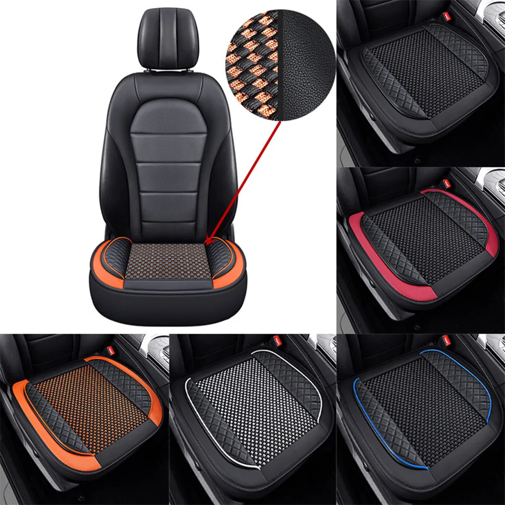 Universal3DCarSeatCoverBreathableIceSilkPULeatherSeat