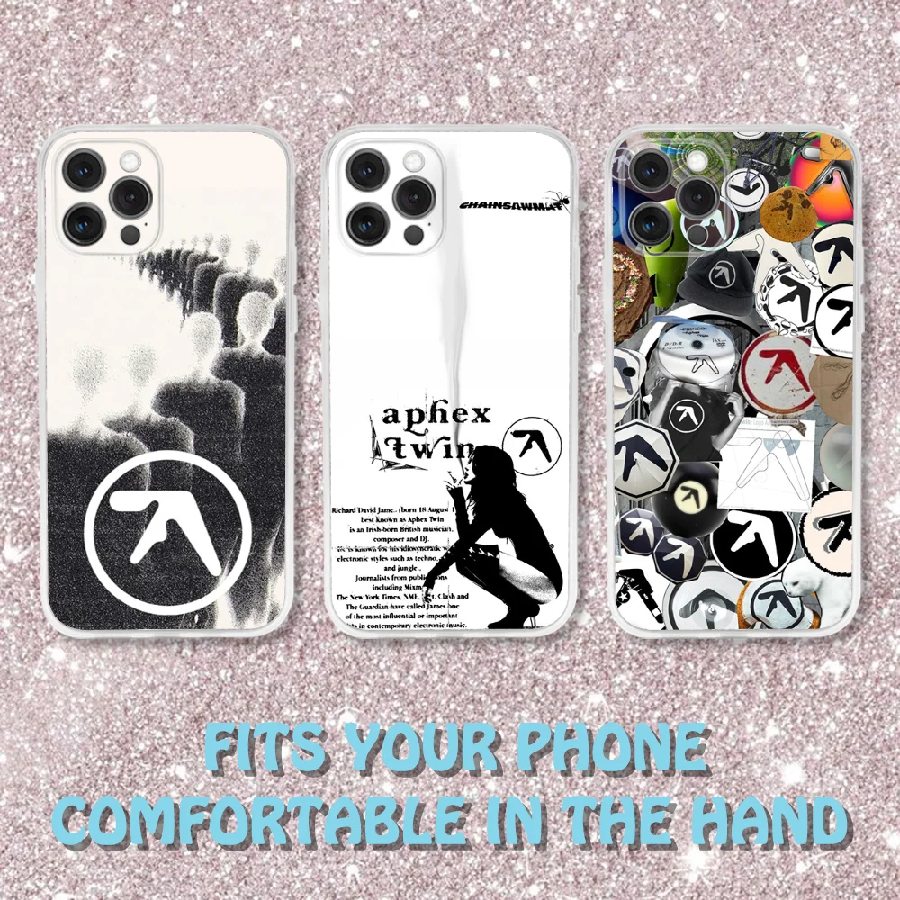 Aphex Twin Logo Transparent Silicone Soft Phone Case