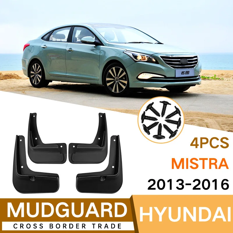 

MudFlaps FOR Hyundai Mistra 2013-2016CAR mudguard auto SplashGuards Fender Set Parts FrontRear Automotive Accessories