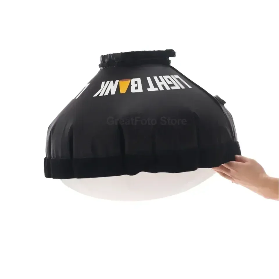 플라이누들 에어돔 60 인플레이터블 소프트박스 소프트 라이트 박스 18-20cm 표준 커버 보웬스 마운트 COB 비디오 라이트 플래시용, 56x34cm