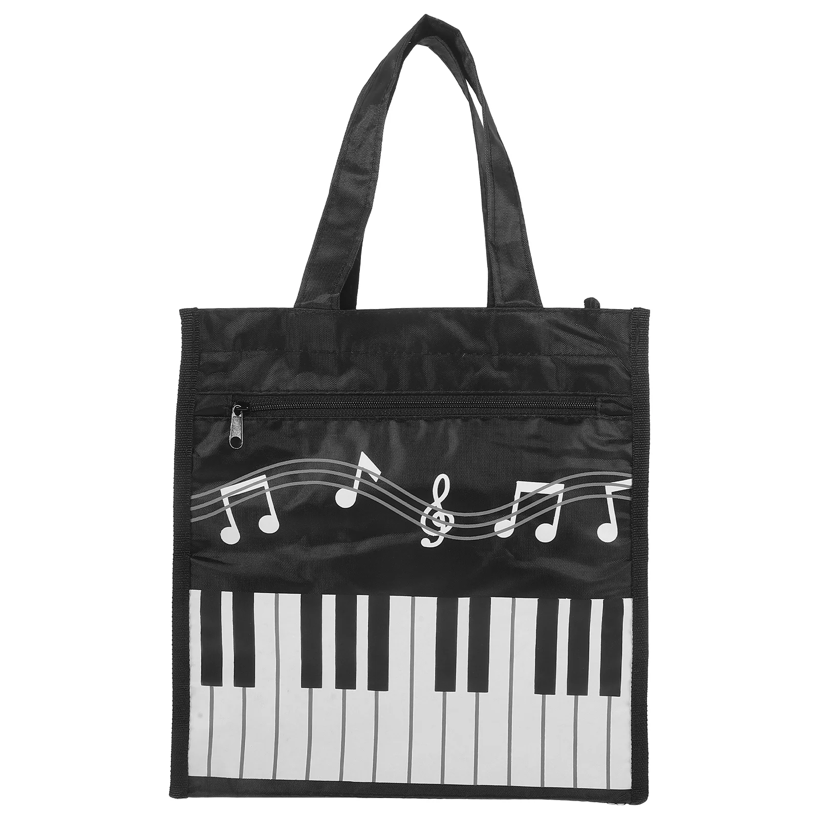 

Music Tote Bag Score Container Guitar Notes Storage Pouch Handbag Violin for Hot-rolled Non-woven Fabric Musical