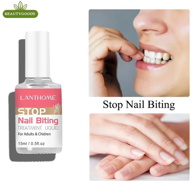 

1 Pc Stop Nail Biting Treatment 15ml Polish Bitter Cuticle for Child Adult Non-Toxic Healthy Oil Sucking Thumb