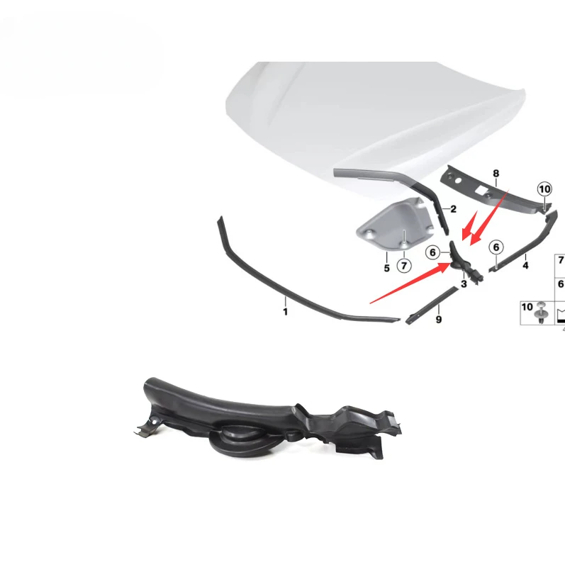 Joint De Porte Arrière Droite Pour BMW 3 F30 (2013) - Réf. 7258311 / 7318511 - Occasion, Origine Allemagne