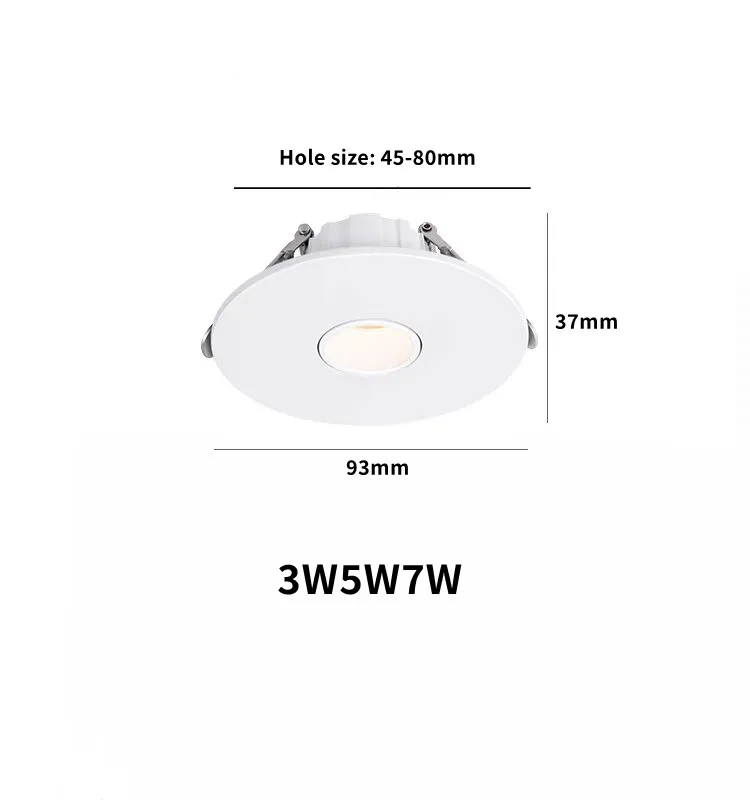 Description Picture 6 of itemled ultra-thin spot light small Angle 3°8°15° teahouse atmosphere wine cabinet anti-glare downlight, a beam of light museum 3W5W