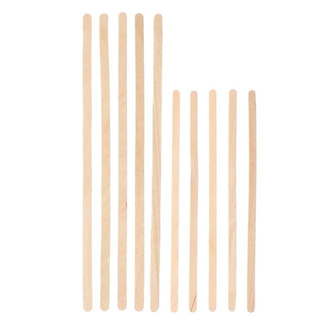 100Pcs Wooden Coffee Stirrers 5.5/7.4Inch Disposable Drink Stirrer Stick  Individually Paper Wrapped Beverage Stir Stick for Milk - AliExpress