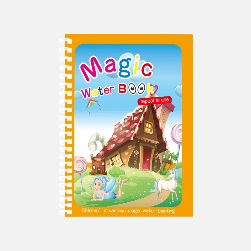 Magic Water Drawing Book: Reusable Montessori Coloring and Sensory Learning