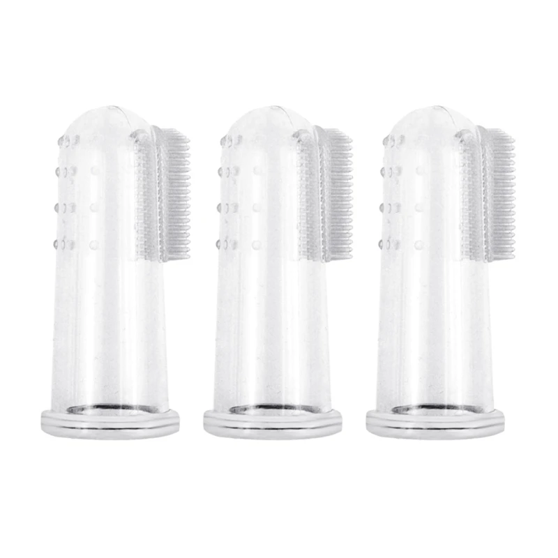 

Convenient Pet Finger Toothbrush Food Grade Relieve Teething Discomfort Dropship