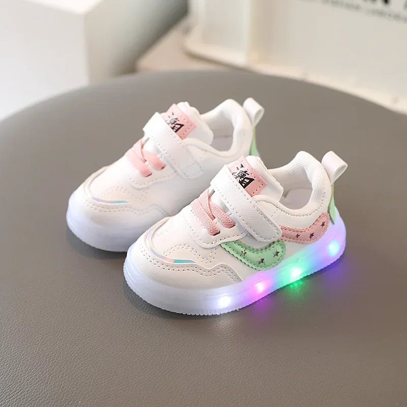 Child Shoe Boys Girl Led Light Sneakers Glowing Shoe Kids Soft Soled Breathable Casual shoes Infant Toddler Baby Shoes Tenis sports shoes baby shoes kids sneakers kids shoes kids sports shoes