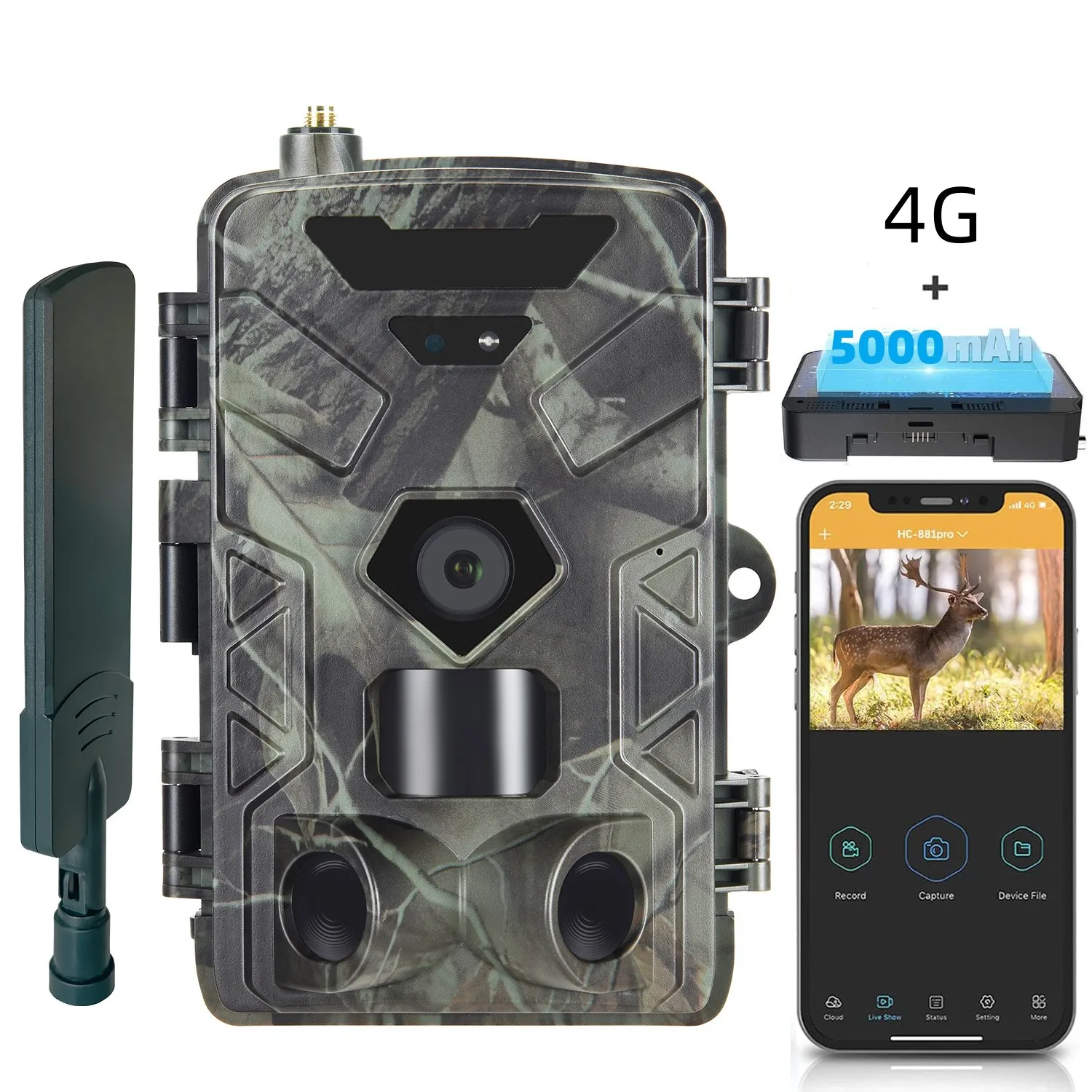 4Goutdoorhuntingcamera4K36MPHDinfrarednightvisioncamera
