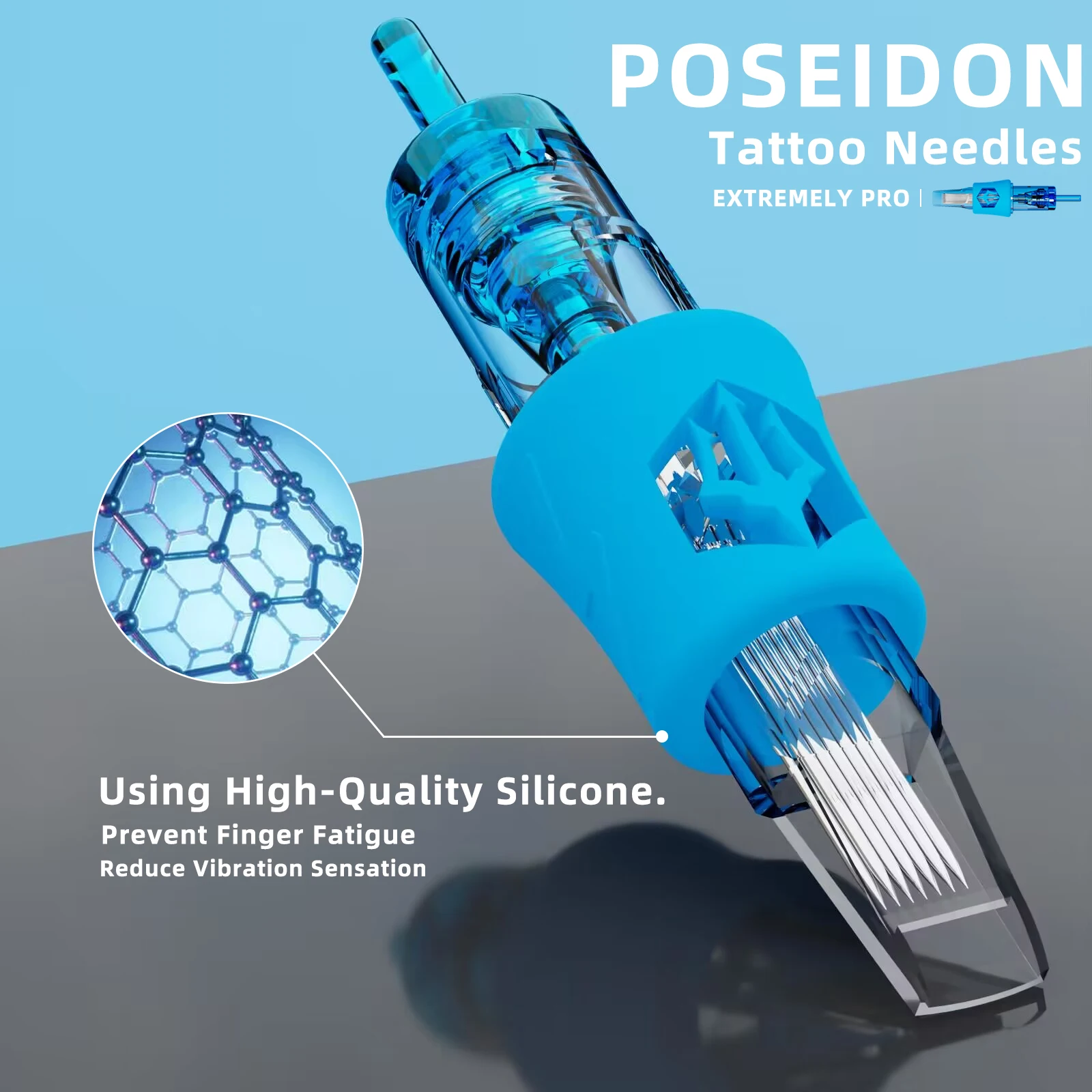 POSEIDON 20pcs/lot RS RL RM M1 Tattoo Cartridge Needle Disposable Sterilized Safety Tattoo Cartridges Needle 5