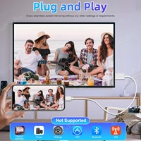 HDTV Cable For iPhone 14 13 1080P Digital AV Adapter Sync Screen Connector HDMI-Compatible Cable HD Video Projector Monitor - Image 5