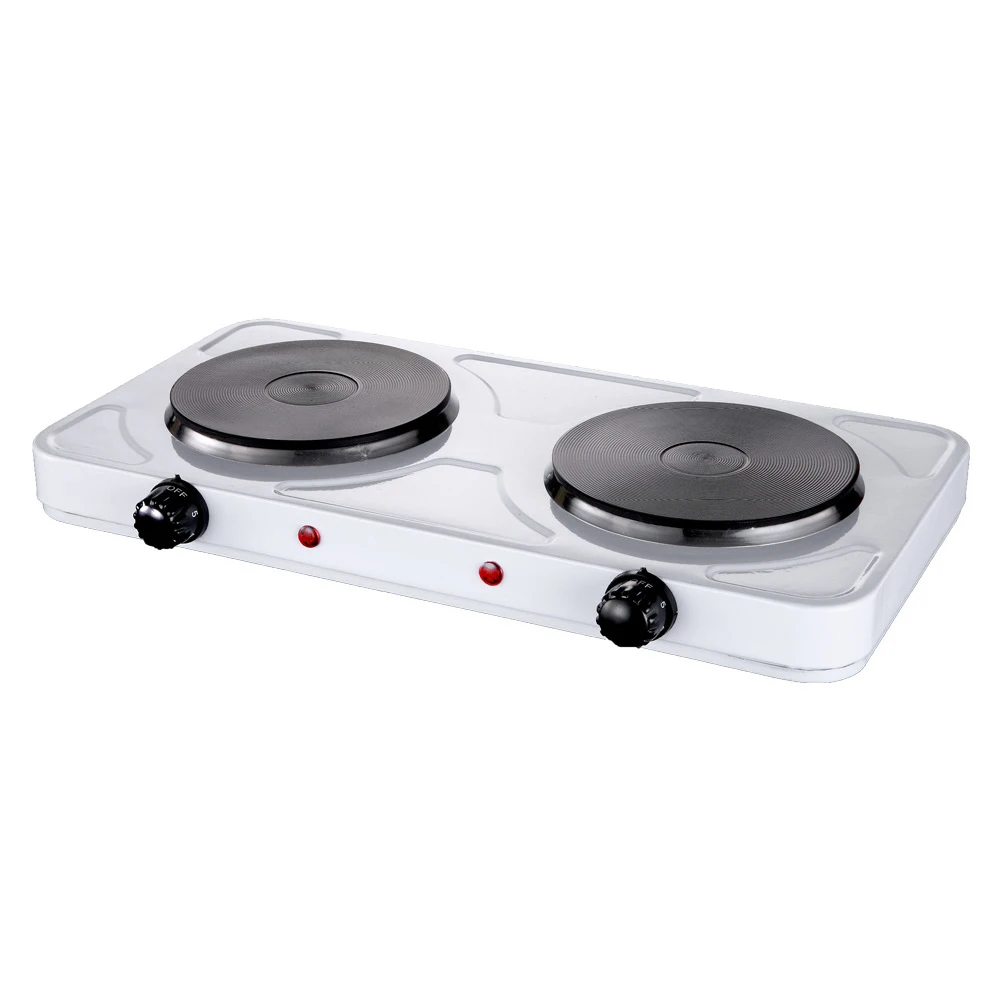 Electric Stove for Home Hot Plate Electric Cooker Multifunctional 2000W Double Disc Flat Burner Kitchen Stove 2 Mouths