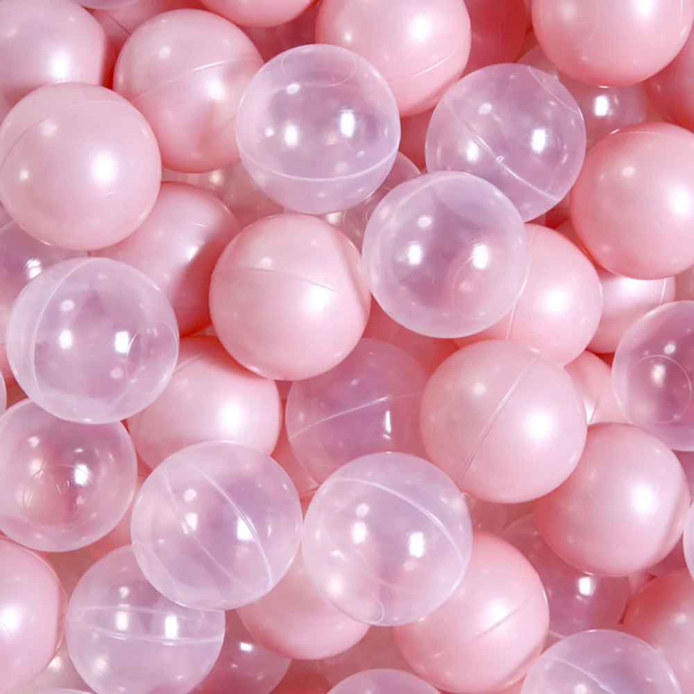 Plastic Ocean Balls Ocean Ball Toys Plastic Ball Toys BPA Free Non-Toxic Thicken Soft 2.16 Inches 100pcs Plastic Ball Pit Balls Multicolor Matching with Bag Toy Balls for Kid