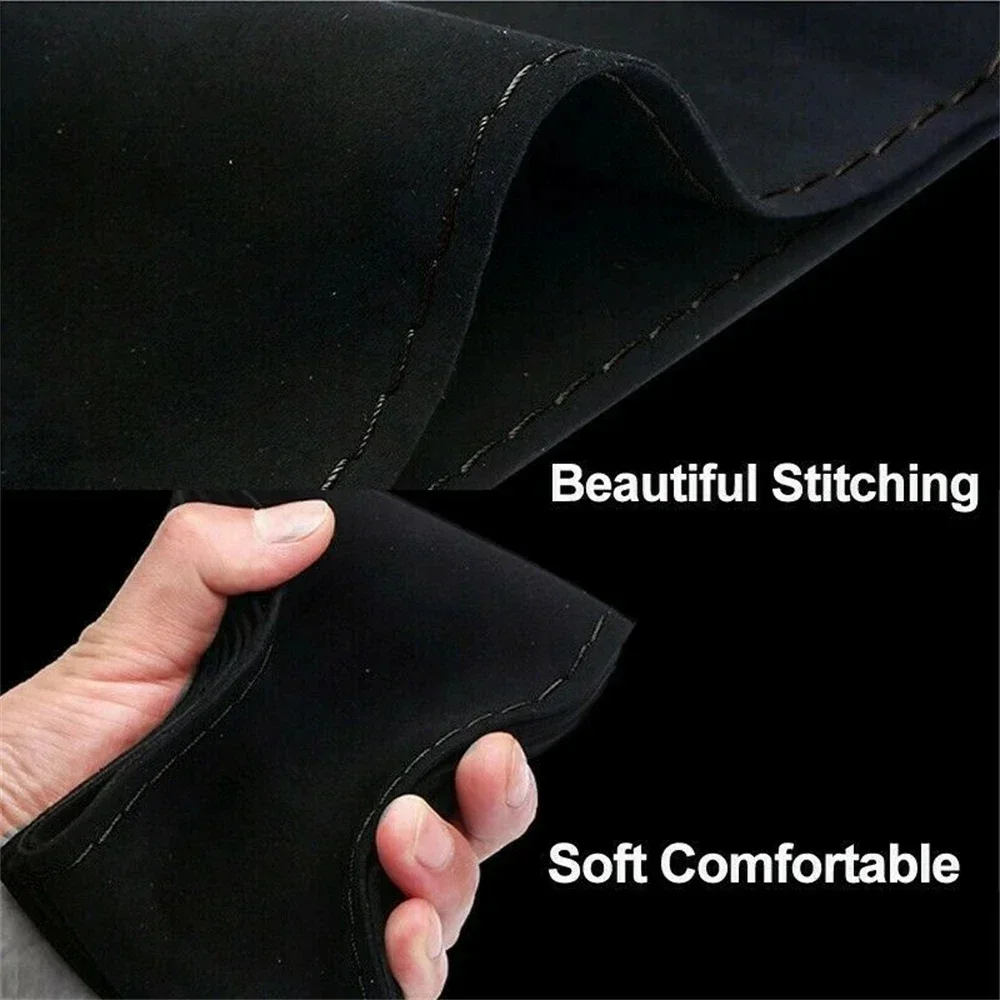 Suede Leather Braided Steering Wheel Cover – Premium Anti-Slip Interior Protector