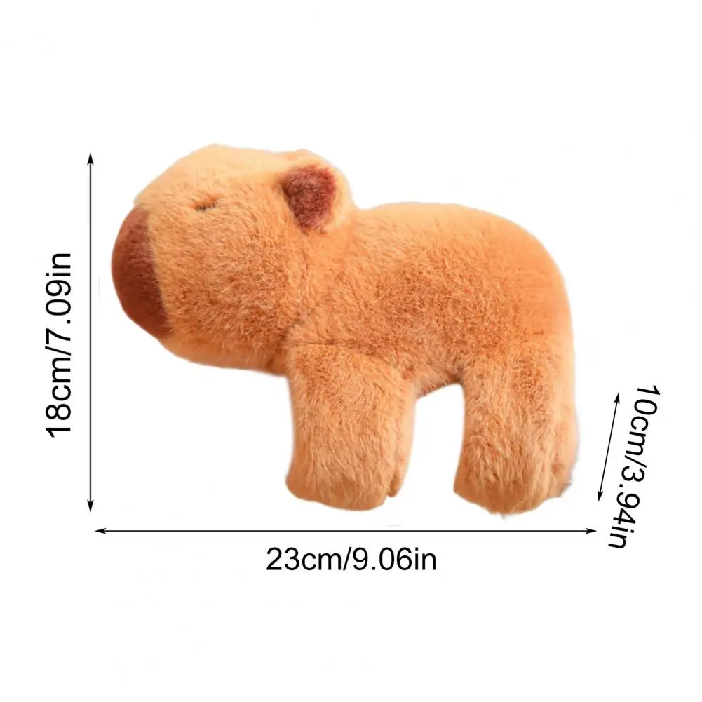Cute Capybara Clap Circle Soft Animal Wristband Capybara Plush Bracelet Cartoon Slap Bracelets Car Decoration Stuffed Animal 6