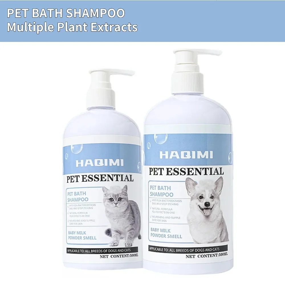 Dog Shampoo Hair Shampoo Soap 500ml Pet Bath Shampoo Cats Dogs Shower Gel Gentle Cleansing Deodorant Anti Itch Long Lasting Scent Pet Health Cleaning Products