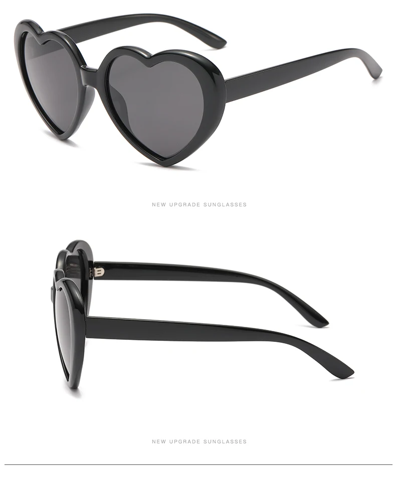 Mode Polarisierte Pfirsich Herz Sonnenbrille Beliebte Fantasy Gradient Brillen Anti UV Sonnenbrille Bunte Regenbogen Design UV400 – Detail 6