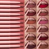 12Pcs/box Matte Lip Liner Pen Set Soft Red Contour Tint Lip Crayon Waterproof Non-stick Cup Lipliner Matte Lipstick Pencil Kit 1