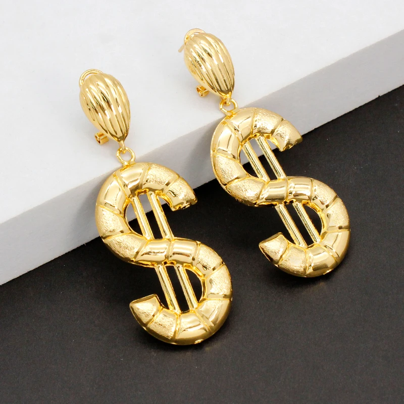 American Dangle Earrings For Women US Dollar Pendant Eardrop