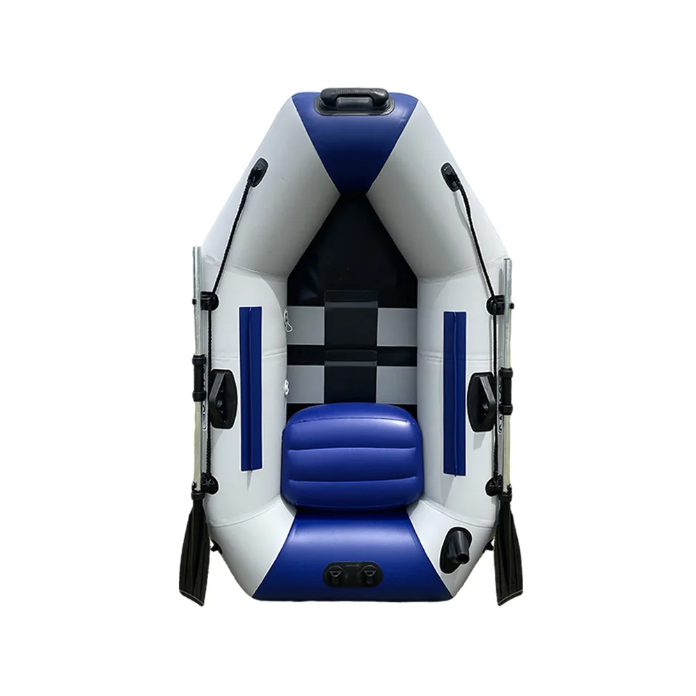 5.9ft Inflatable Kayak with Paddle Pump, PVC Inflatable Rowing Canoe with Wooden Floor, Drifting, Rafting, Surfing