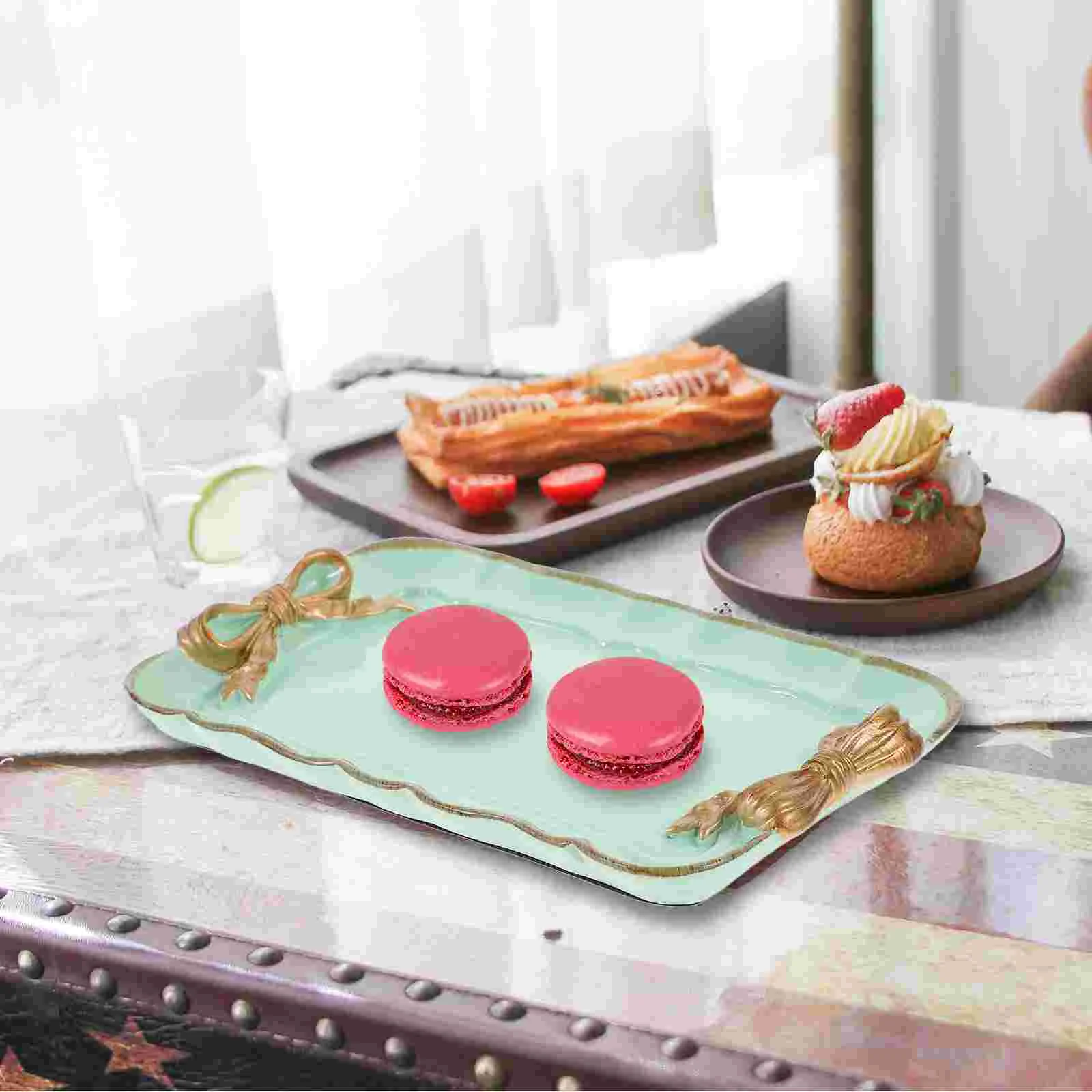 

Dessert Plate Dinner Plates Serving Platter Tray Coffee Table Resin Dishes Fruit