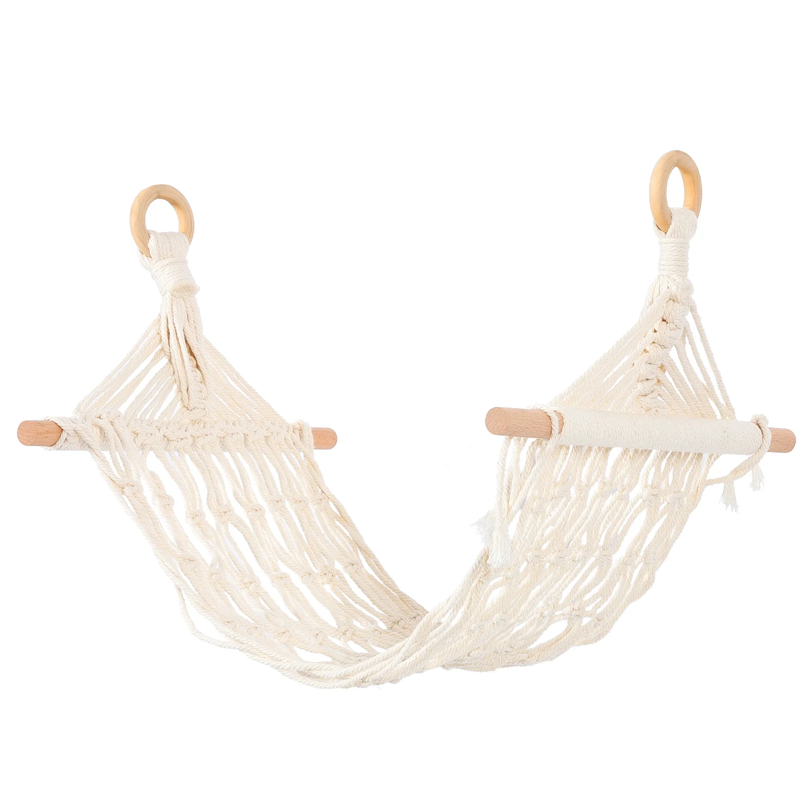 

Fruit Hammock Decor Household Storage Basket Home Supply Convenient Hanging Decorative Multi-Function Wood Kitchen Accessory